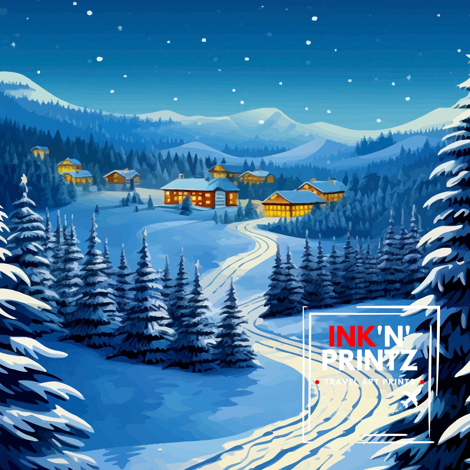 Deer Valley Ski Resort Print Deer Valley Ski Decor Deer Valley Poster Deer Valley Art Print Deer Valley Wall Art Gift for Deer Valley Skiers
