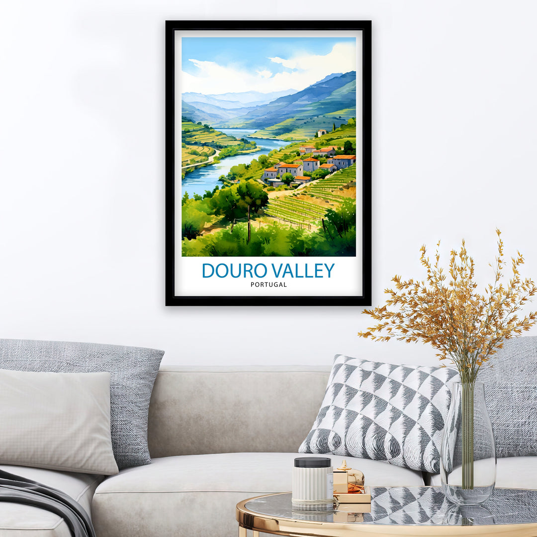 Douro Valley Portugal Print Douro Valley Decor Douro Valley Poster Douro Valley Art Douro Valley Wall Art Gift for Douro Fans Douro Valley