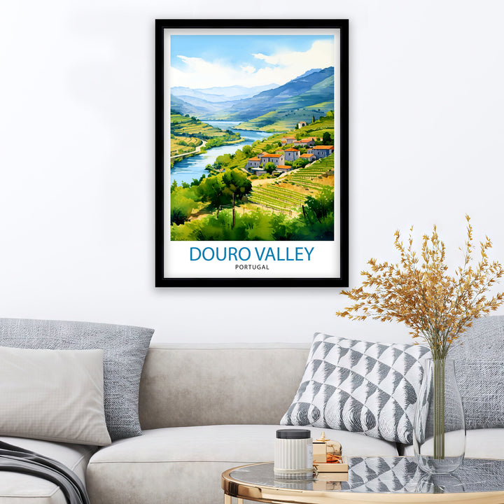 Douro Valley Portugal Print Douro Valley Decor Douro Valley Poster Douro Valley Art Douro Valley Wall Art Gift for Douro Fans Douro Valley