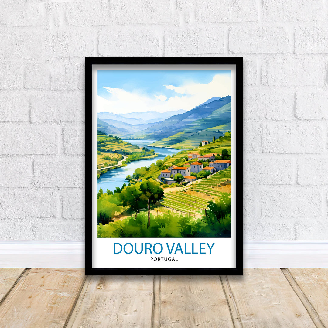 Douro Valley Portugal Print Douro Valley Decor Douro Valley Poster Douro Valley Art Douro Valley Wall Art Gift for Douro Fans Douro Valley