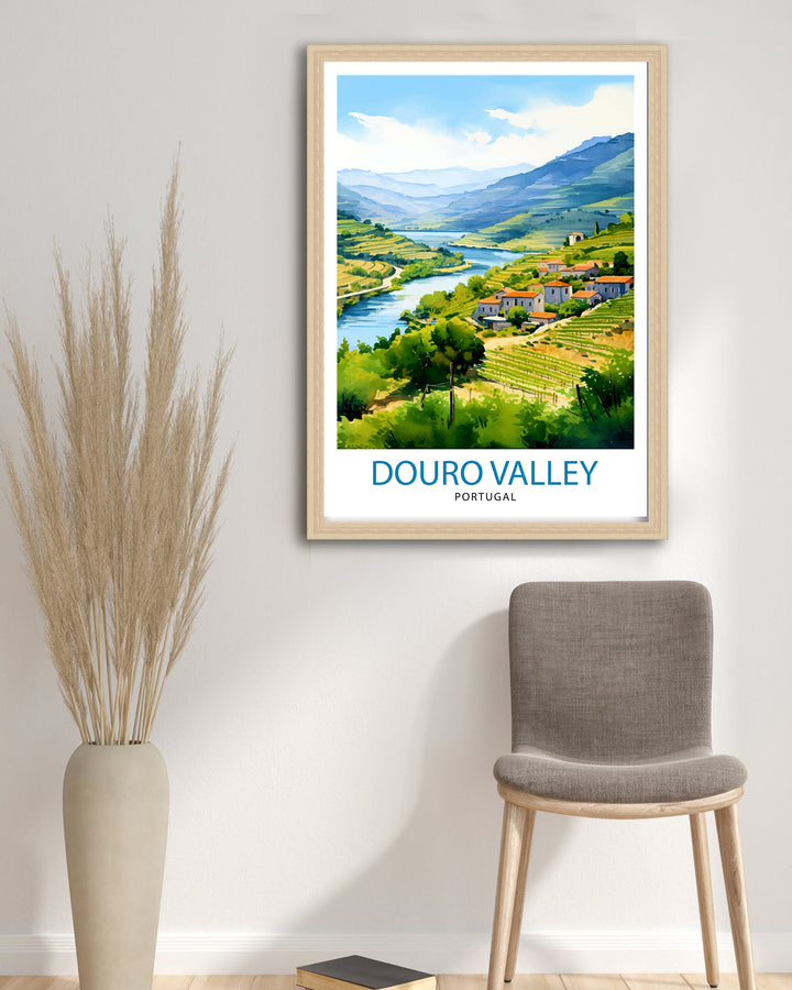Douro Valley Portugal Print Douro Valley Decor Douro Valley Poster Douro Valley Art Douro Valley Wall Art Gift for Douro Fans Douro Valley