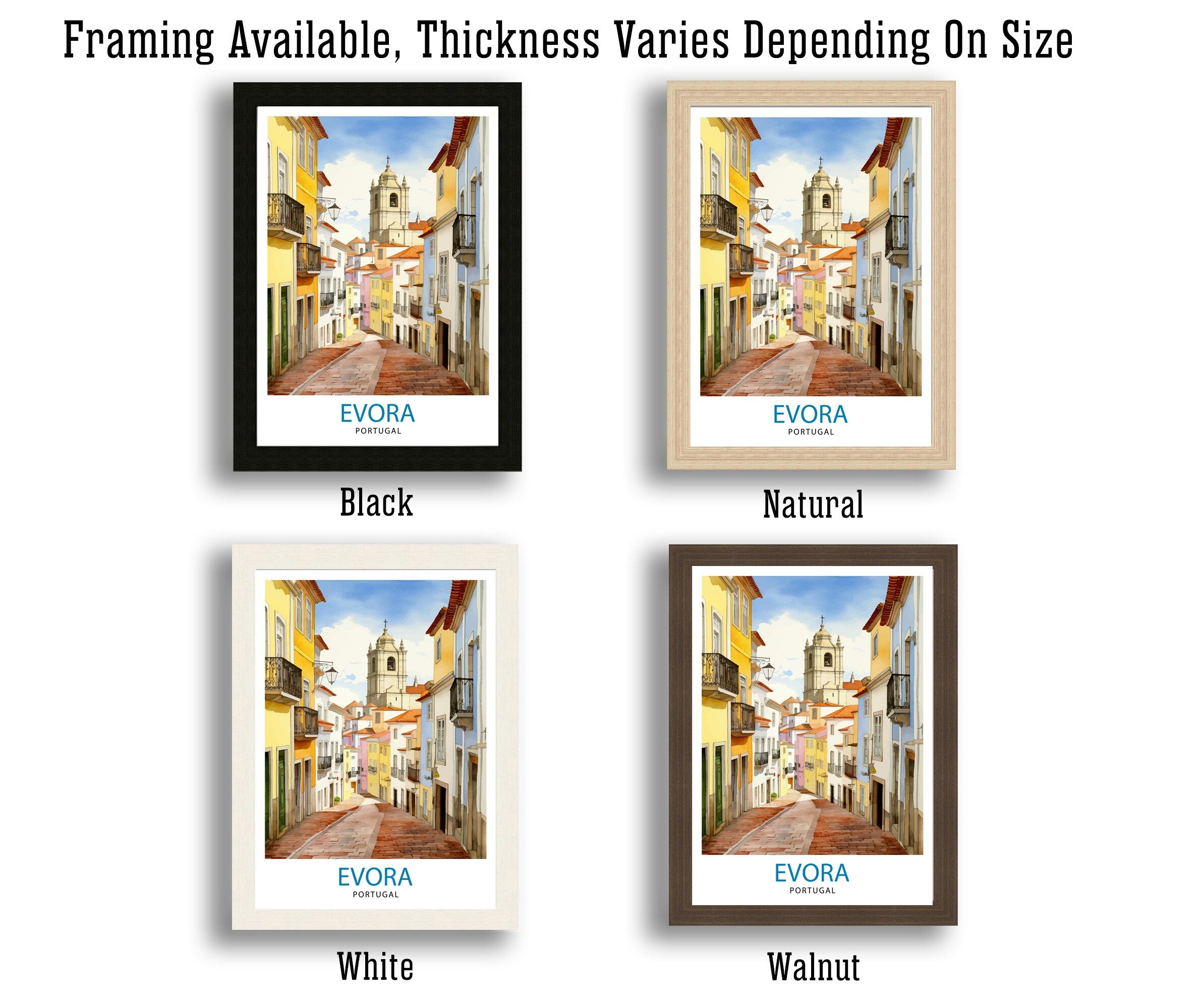 Evora Portugal Print Evora Decor Evora Poster Evora Art Evora Wall Art Gift for Evora Admirers Evora Home Decor