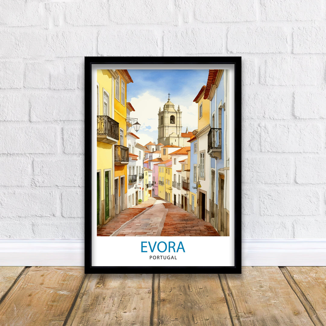 Evora Portugal Print Evora Decor Evora Poster Evora Art Evora Wall Art Gift for Evora Admirers Evora Home Decor