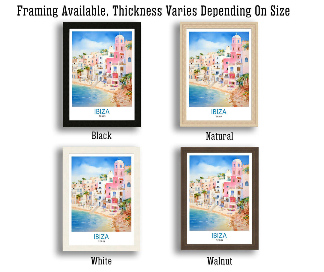 Ibiza Travel Print Ibiza Wall Art Ibiza Home Decor Ibiza Illustration Travel Poster Gift For Ibiza Lovers Spain Travel Print