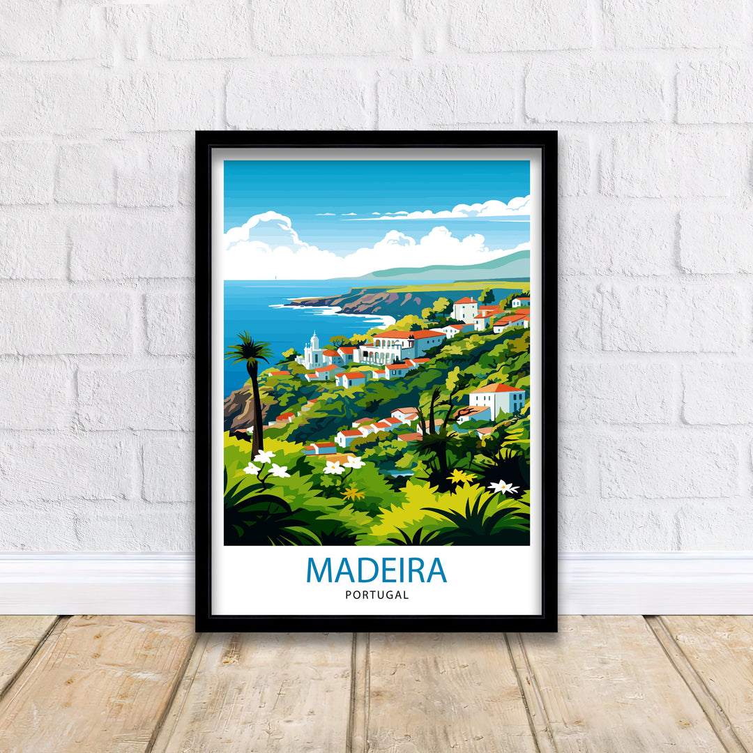Madeira Portugal Print Madeira Decor Madeira Poster Madeira Art Madeira Wall Art Gift for Madeira Lovers Madeira Home Decor