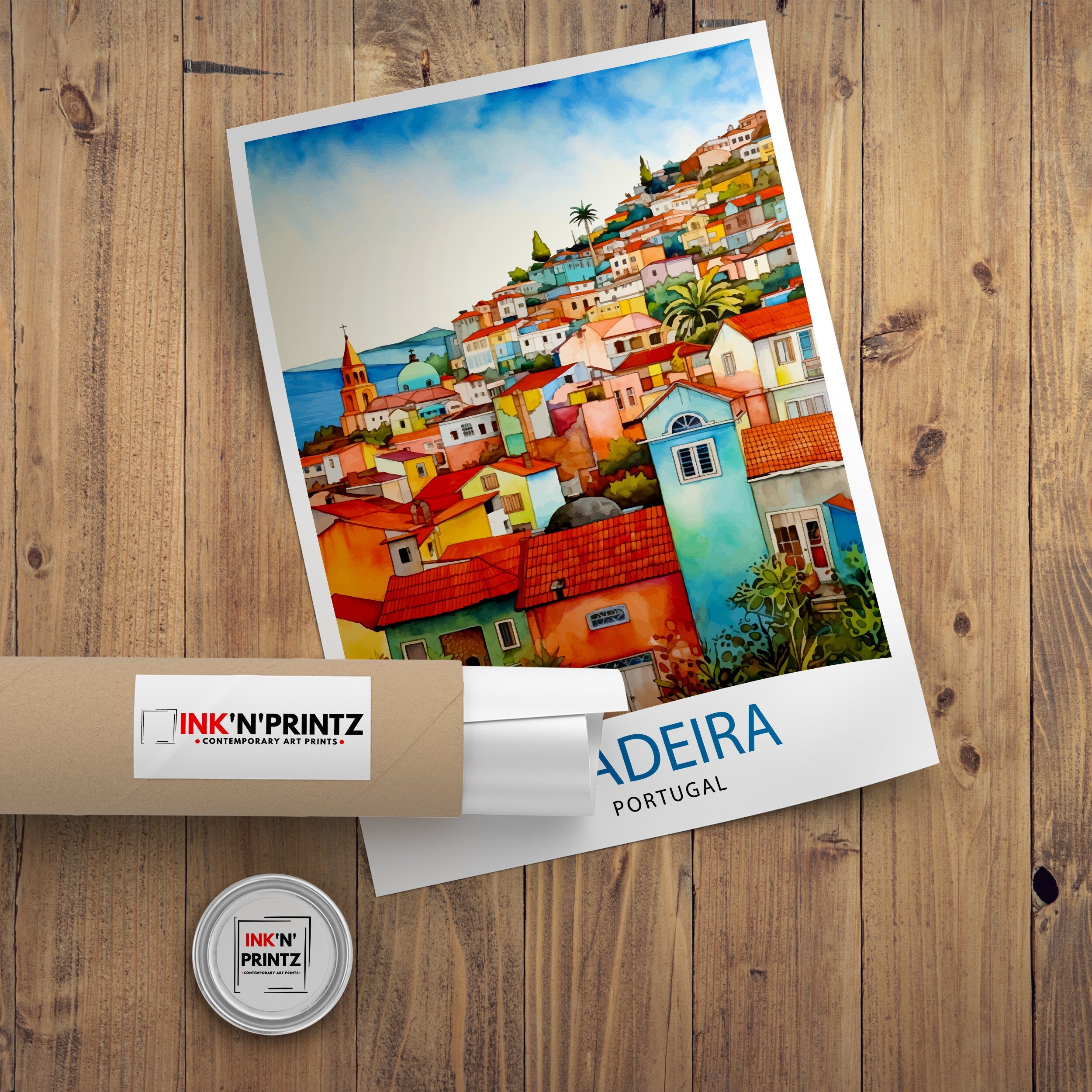Madeira Portugal Print Madeira Decor Madeira Poster Madeira Art Madeira Wall Art Gift for Madeira Lovers Madeira Home Decor