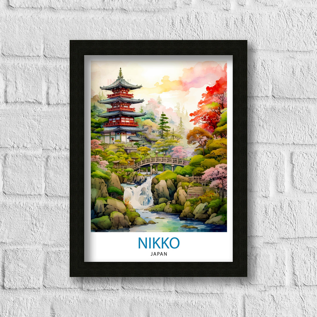 Nikko Japan Travel Poster Nikko