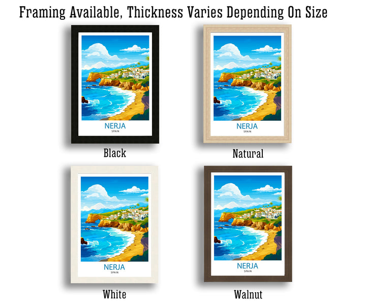 Nerja Spain Print Nerja Decor Nerja Poster Nerja Art Nerja Wall Art Gift for Nerja Enthusiasts Nerja Home Decor
