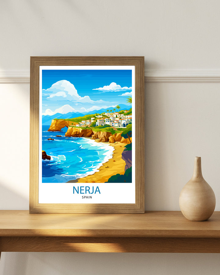 Nerja Spain Print Nerja Decor Nerja Poster Nerja Art Nerja Wall Art Gift for Nerja Enthusiasts Nerja Home Decor