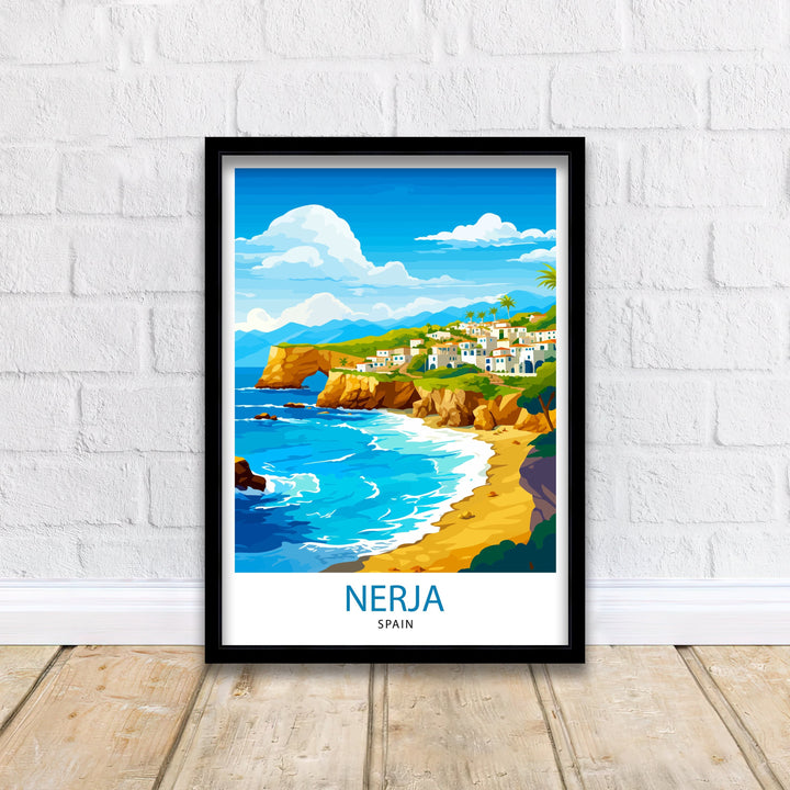 Nerja Spain Print Nerja Decor Nerja Poster Nerja Art Nerja Wall Art Gift for Nerja Enthusiasts Nerja Home Decor