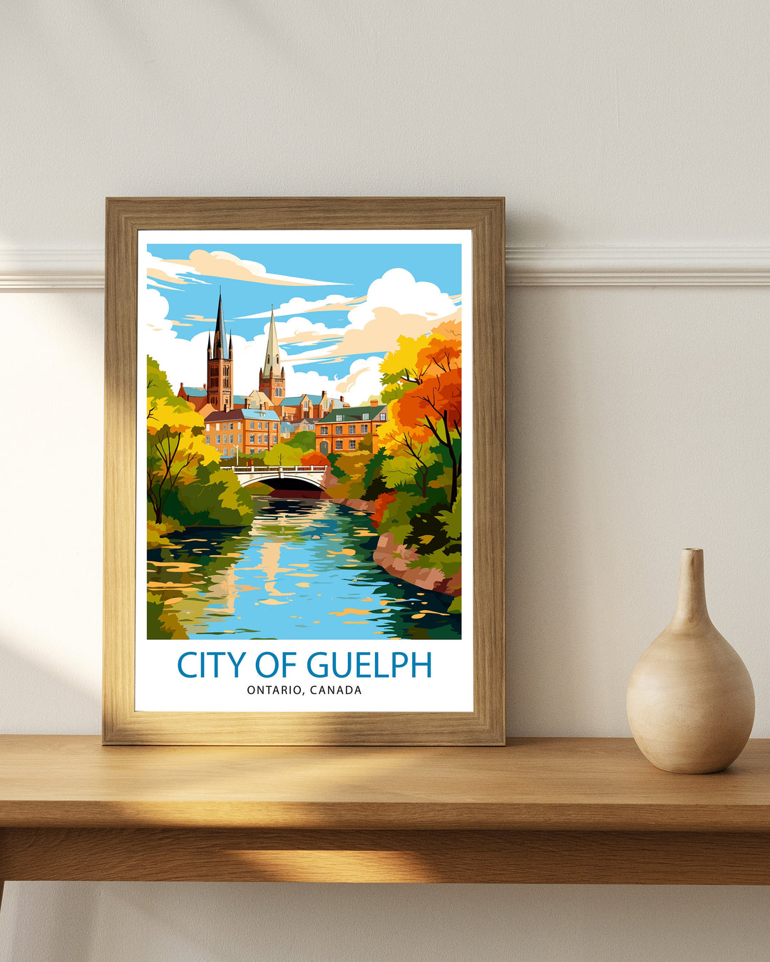 Guelph Ontario Print Guelph Decor Guelph Poster Guelph Art Guelph Wall Art Gift for Guelph Fans Guelph Home Decor