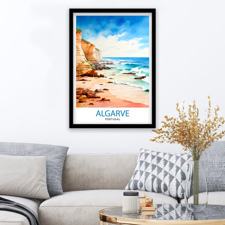 Algarve Portugal Travel Poster Algarve