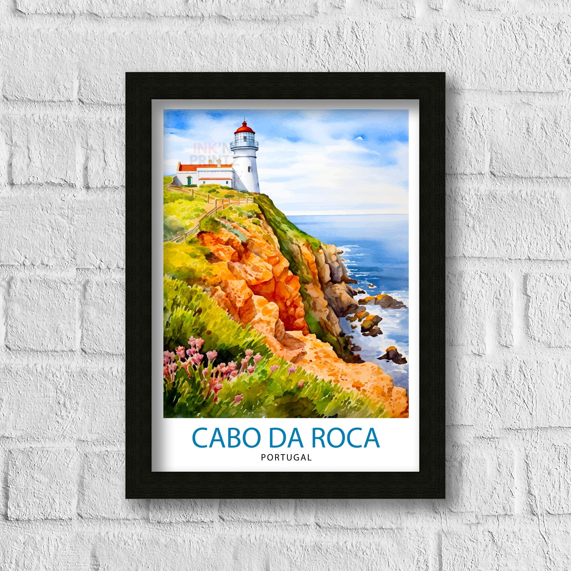Cabo da Roca Portugal Print Cabo Decor Cabo Poster Cabo Art Cabo Wall Art Gift for Adventure Lovers Cabo Home Decor