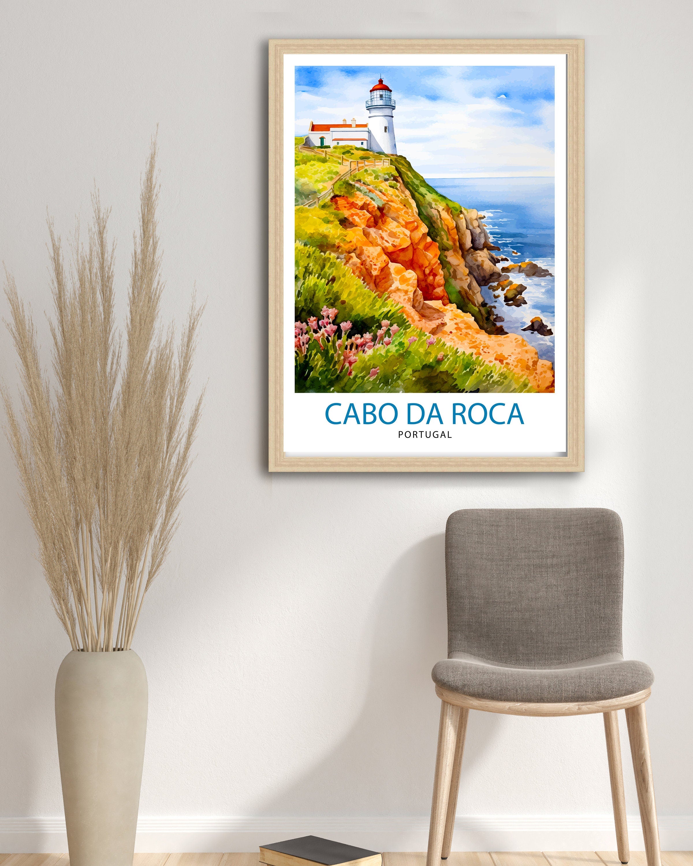 Cabo da Roca Portugal Print Cabo Decor Cabo Poster Cabo Art Cabo Wall Art Gift for Adventure Lovers Cabo Home Decor