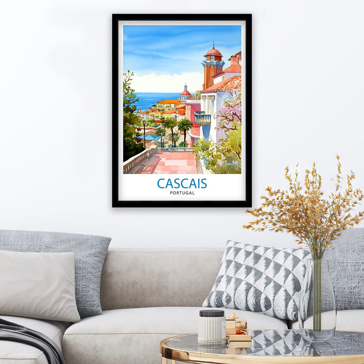 Cascais Portugal Poster Cascais Decor Cascais Poster Cascais Art Cascais Wall Art Gift for Seaside Lovers Cascais Home Decor