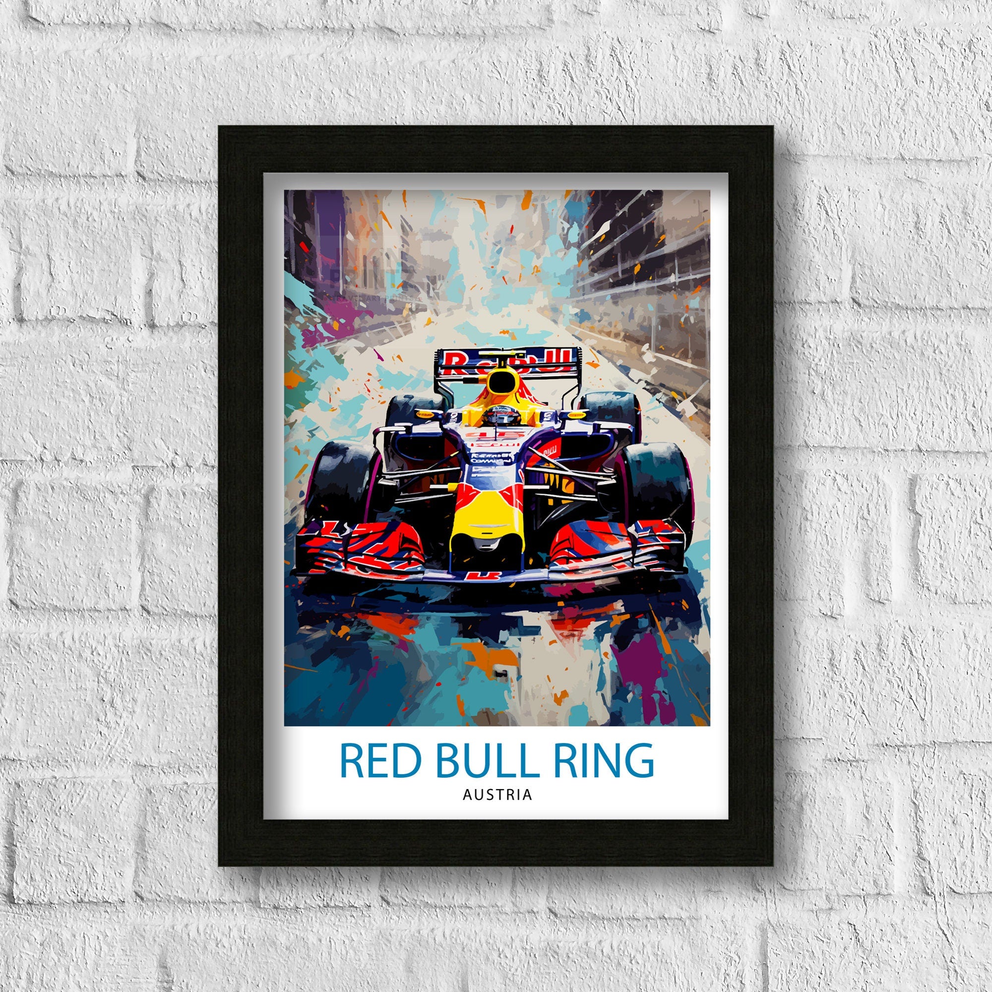 Spielberg Race Track Print Motorsport Decor Spielberg Poster Racing Art Spielberg Wall Art Gift for Racing Fans Spielberg Home Decor