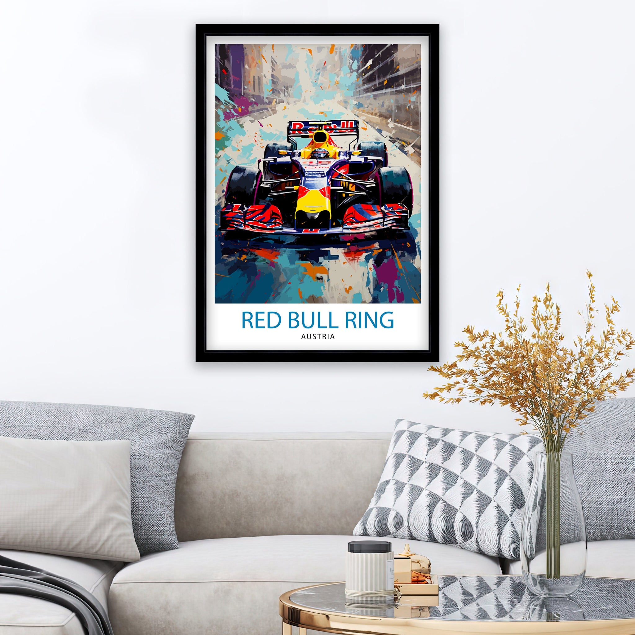 Spielberg Race Track Print Motorsport Decor Spielberg Poster Racing Art Spielberg Wall Art Gift for Racing Fans Spielberg Home Decor