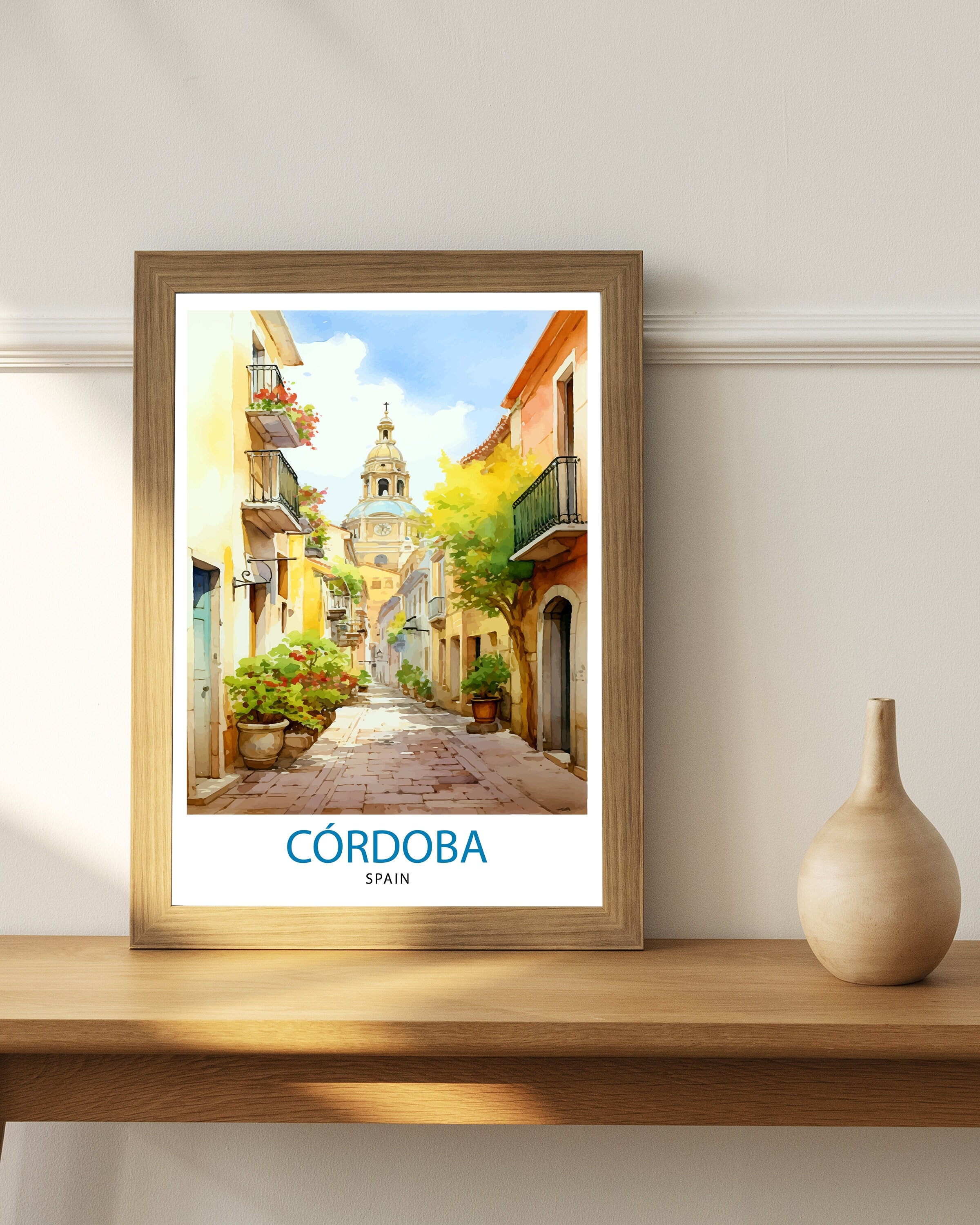 Cordoba Spain Print Cordoba Decor Cordoba Poster Cordoba Art Cordoba Wall Art Gift for History Lovers Cordoba Home Decor