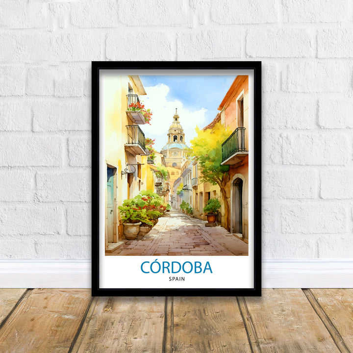 Cordoba Spain Poster Cordoba Decor Cordoba Poster Cordoba Art Cordoba Wall Art Gift for History Lovers Cordoba Home Decor