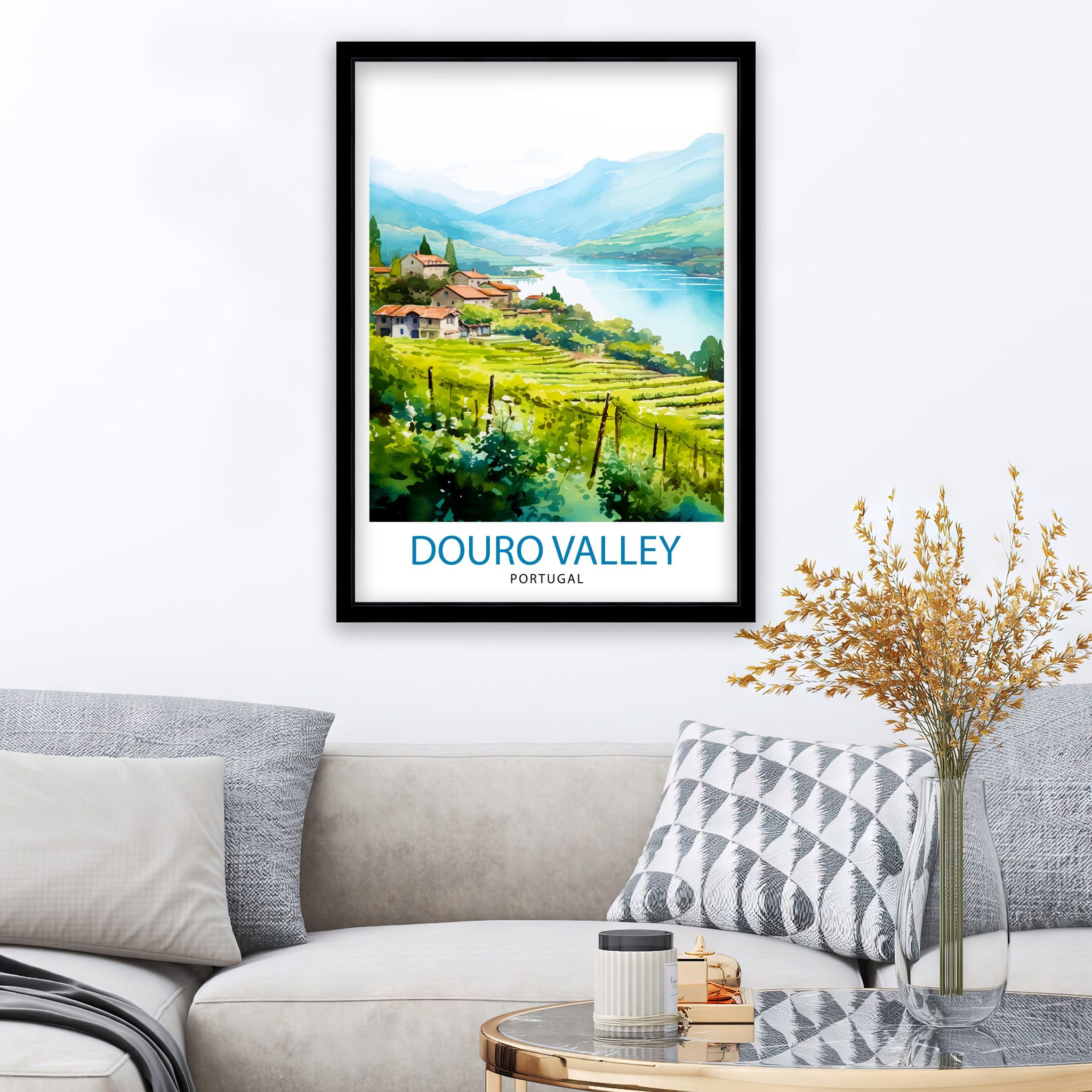 Douro Valley Portugal Print Douro Decor Douro Poster Douro Art Douro Wall Art Gift for Wine Lovers Douro Home Decor