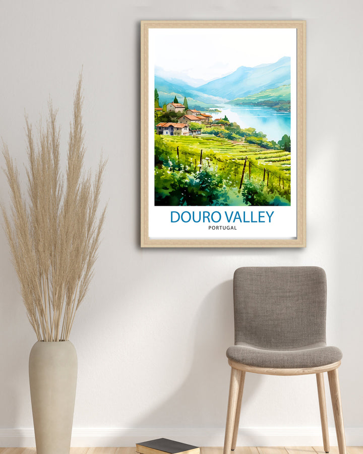 Douro Valley Portugal Poster Douro Decor Douro Poster Douro Art Douro Wall Art Gift for Wine Lovers Douro Home Decor