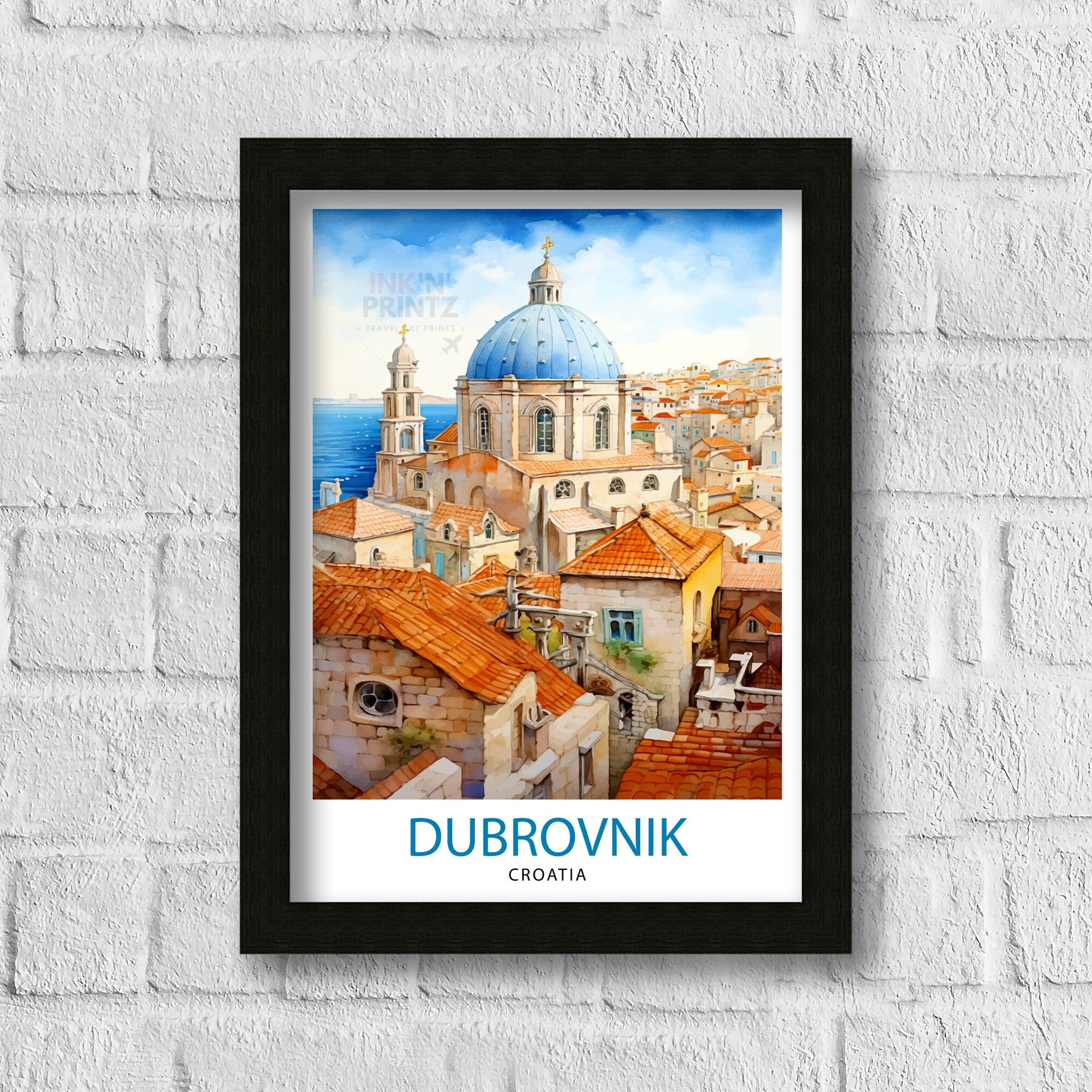 Dubrovnik Croatia Print Dubrovnik Decor Dubrovnik Poster Dubrovnik Art Dubrovnik Wall Art Gift for Wanderlust Souls Dubrovnik Home Decor