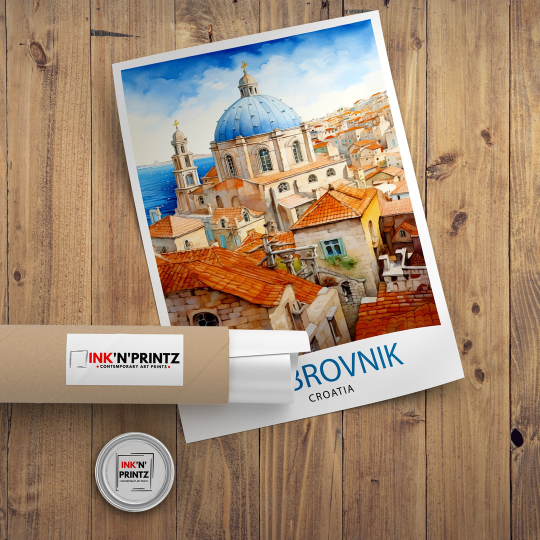 Dubrovnik Croatia Poster Dubrovnik Decor Dubrovnik Poster Dubrovnik Art Dubrovnik Wall Art Gift for Wanderlust Souls Dubrovnik Home Decor