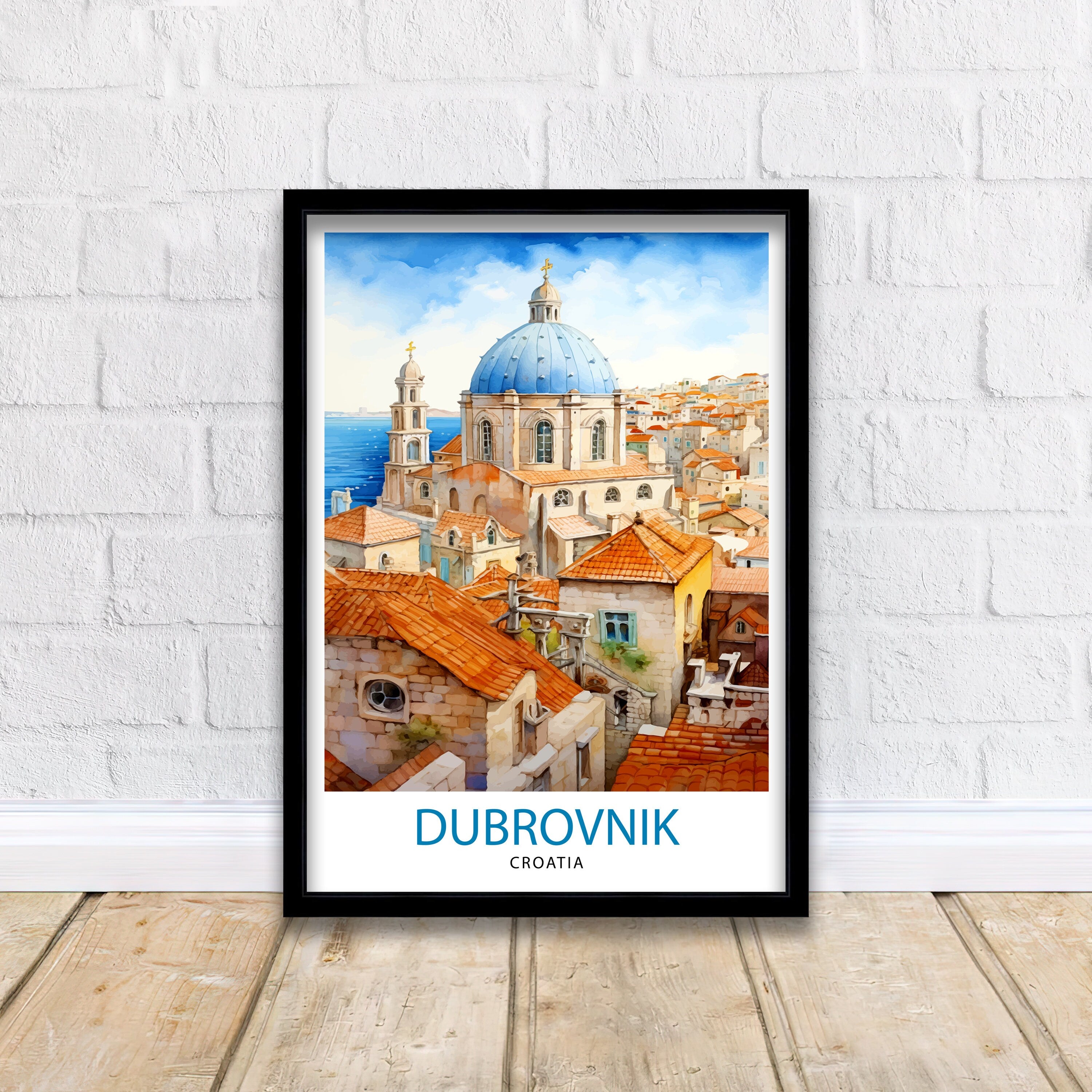 Dubrovnik Croatia Print Dubrovnik Decor Dubrovnik Poster Dubrovnik Art Dubrovnik Wall Art Gift for Wanderlust Souls Dubrovnik Home Decor