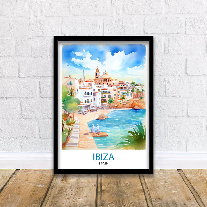 Ibiza Travel Poster Ibiza Wall Art Ibiza Home Decor Ibiza Illustration Travel Poster Gift For Ibiza Lovers Spain Travel Poster