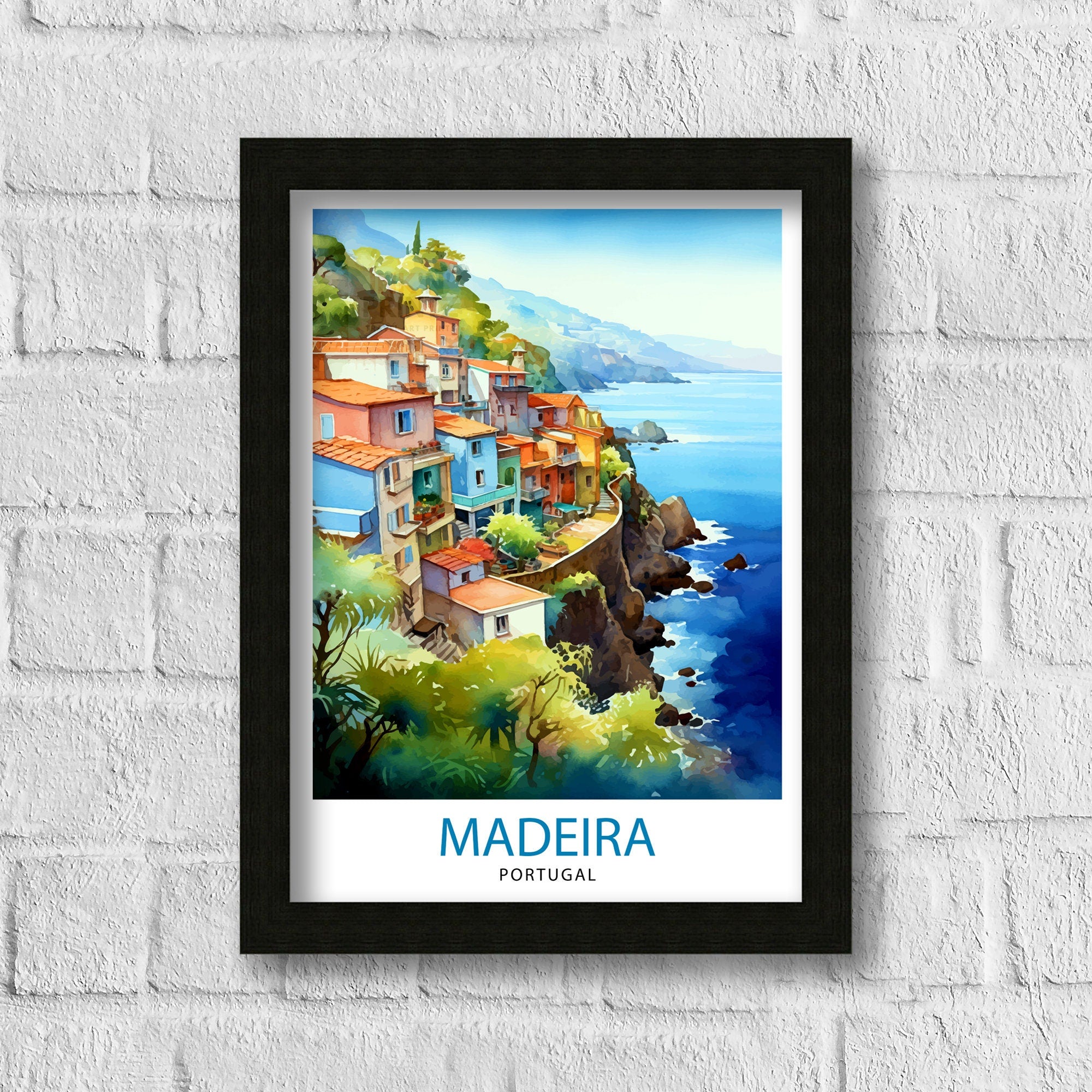 Madeira Portugal Print Madeira Decor Madeira Poster Madeira Art Madeira Wall Art Gift for Madeira Lovers Madeira Home Decor