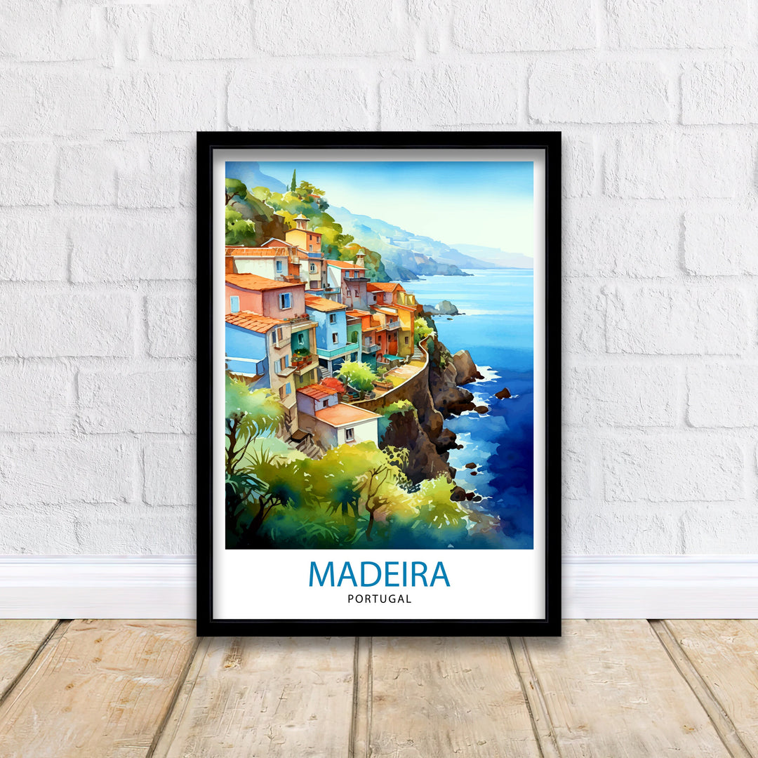 Madeira Portugal Poster Madeira Decor Madeira Poster Madeira Art Madeira Wall Art Gift for Madeira Lovers Madeira Home Decor