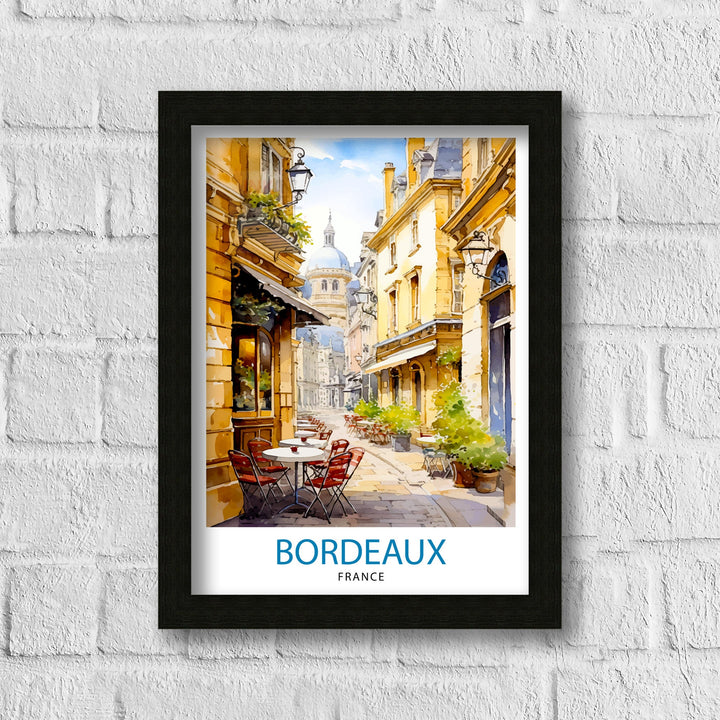 Bordeaux France Travel Poster Bordeaux