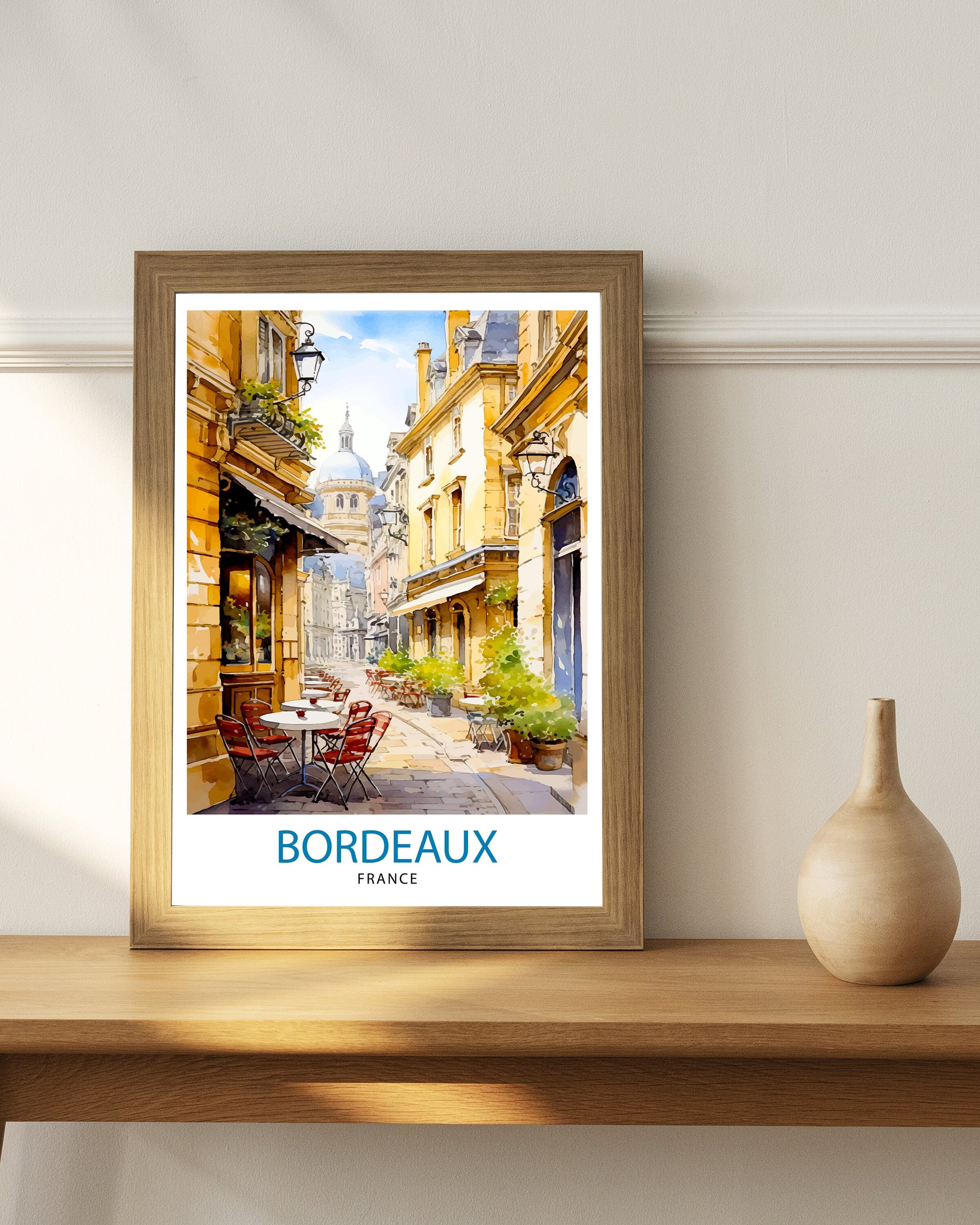 Bordeaux France Travel Print Bordeaux Wall Decor Bordeaux Poster France Travel Prints Bordeaux Art Print Bordeaux Illustration Bordeaux