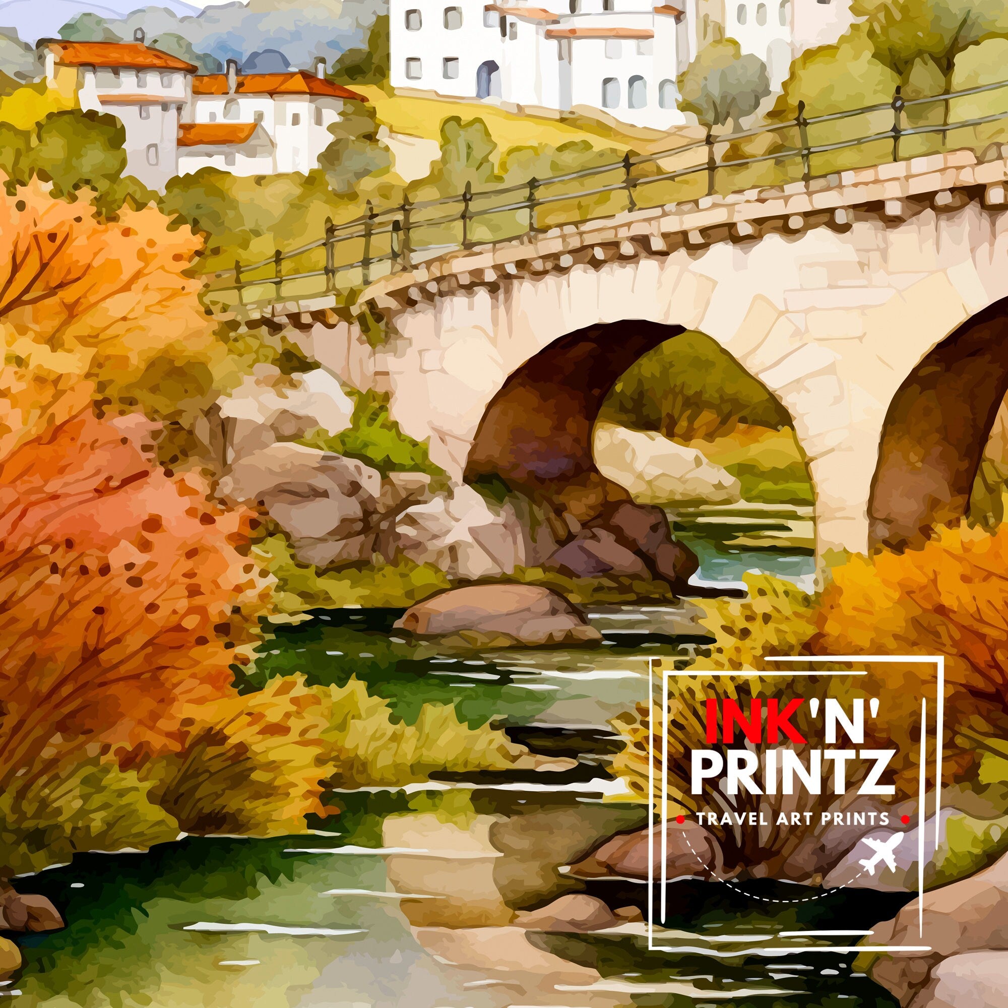 Ponte de Lima Portugal Travel Print Ponte de Lima Wall Decor Ponte de Lima Poster Portugal Travel Prints Ponte de Lima Art Print Ponte