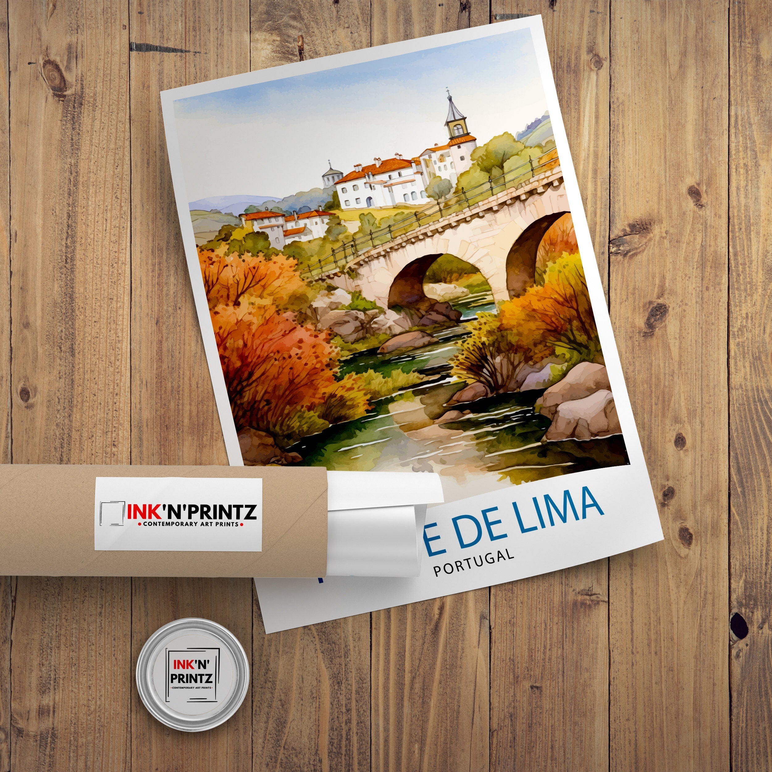 Ponte de Lima Portugal Travel Print Ponte de Lima Wall Decor Ponte de Lima Poster Portugal Travel Prints Ponte de Lima Art Print Ponte