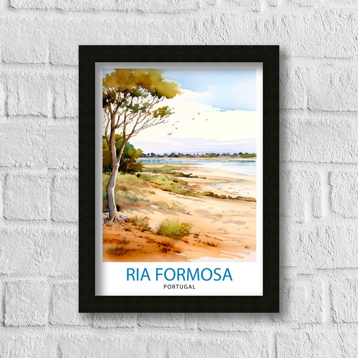 Ria Formosa Portugal Travel Poster Ria Formosa