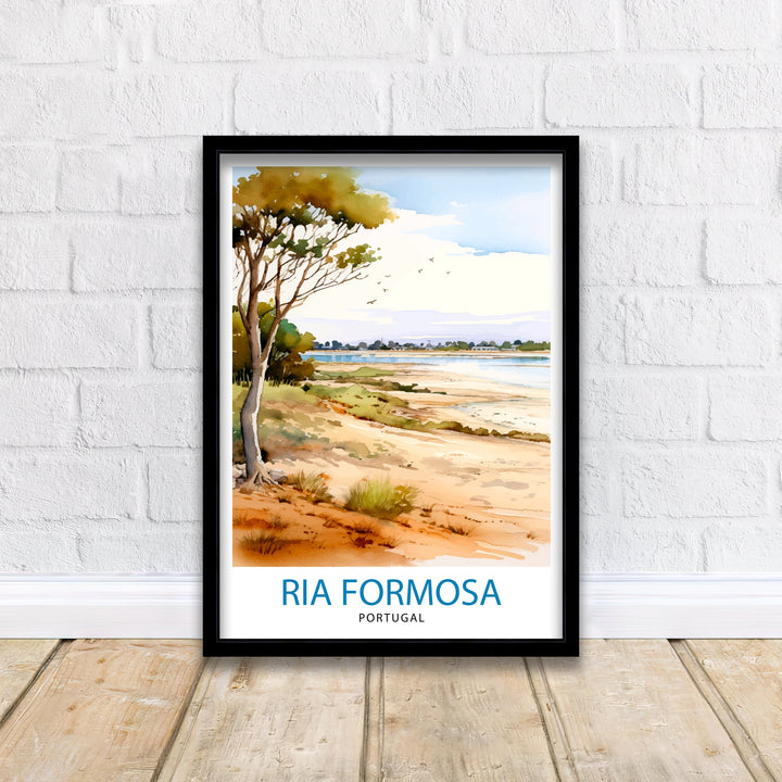 Ria Formosa Portugal Travel Poster Ria Formosa