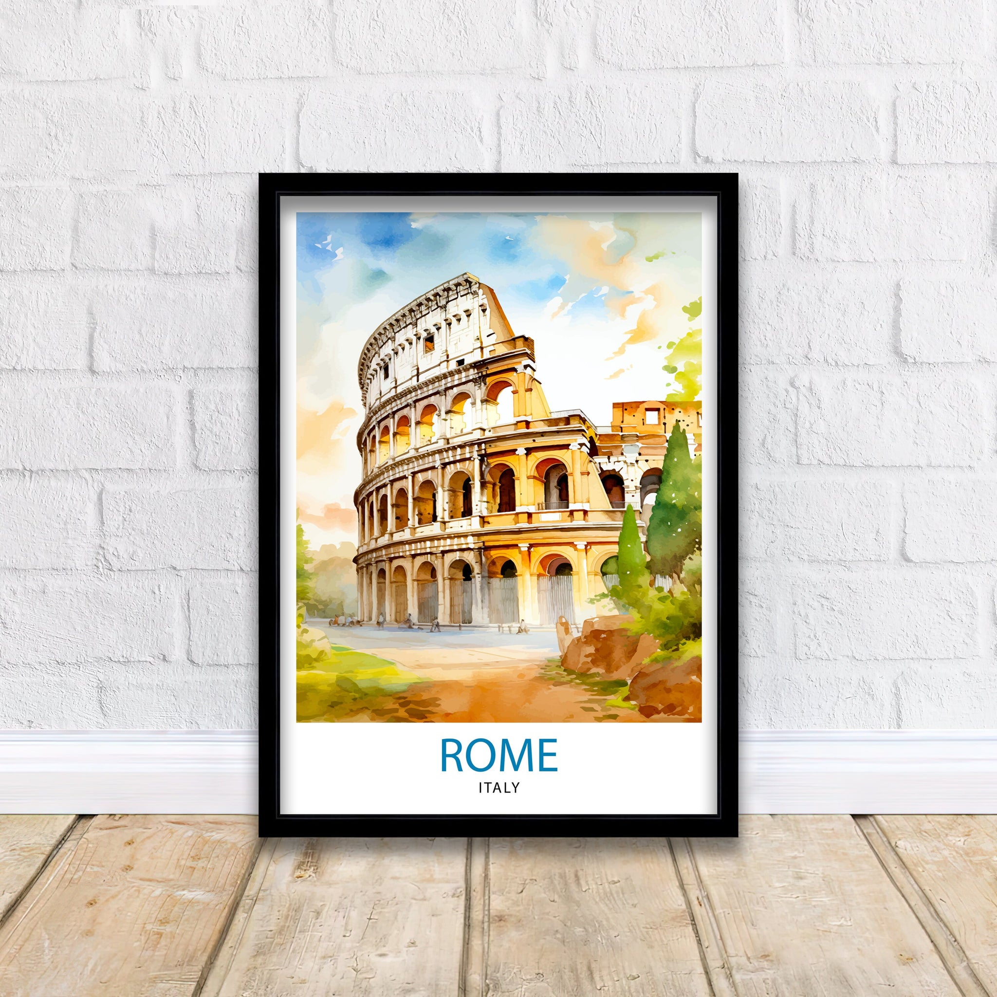 Rome Italy Travel Print Rome Wall Decor Rome Poster Italy Travel Prints Rome Art Print Rome Illustration Rome Wall Art Italy Print