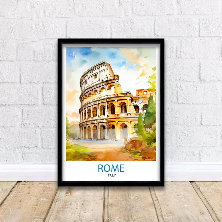 Rome Italy Travel Poster Rome