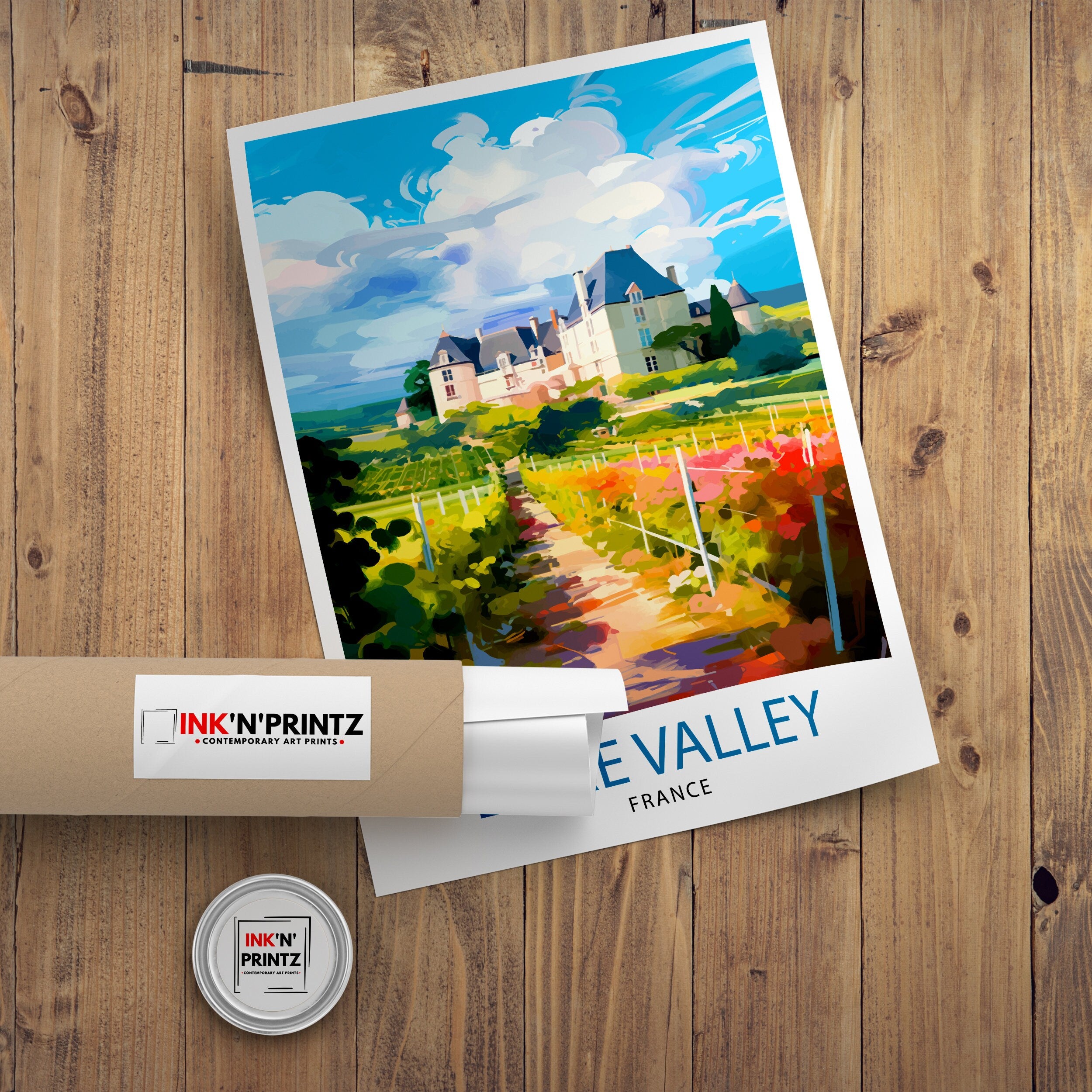 Loire Valley France Travel Print France Wall Decor Loire Valley Poster Châteaux de la Loire Prints France Art Print Loire Valley