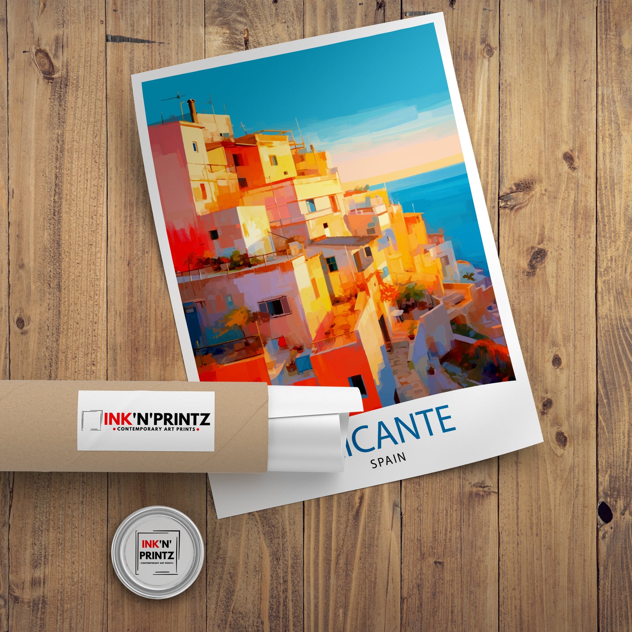 Alicante Spain Travel Print Alicante Wall Decor Alicante Poster Spain Travel Prints Alicante Art Print Alicante Illustration Alicante Wall