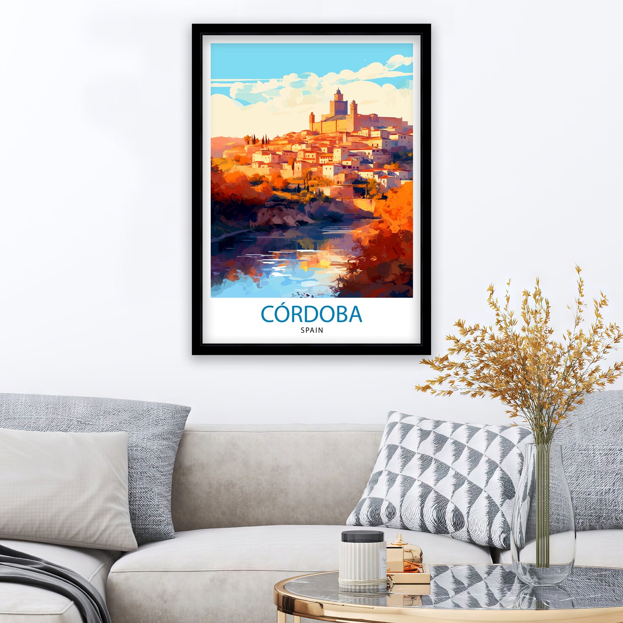 Cordoba Spain Print Cordoba Decor Cordoba Poster Cordoba Art Cordoba Wall Art Gift for History Lovers Cordoba Home Decor