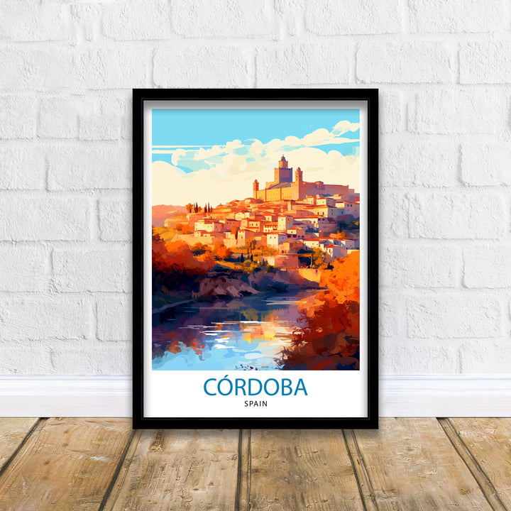 Cordoba Spain Poster Cordoba Decor Cordoba Poster Cordoba Art Cordoba Wall Art Gift for History Lovers Cordoba Home Decor