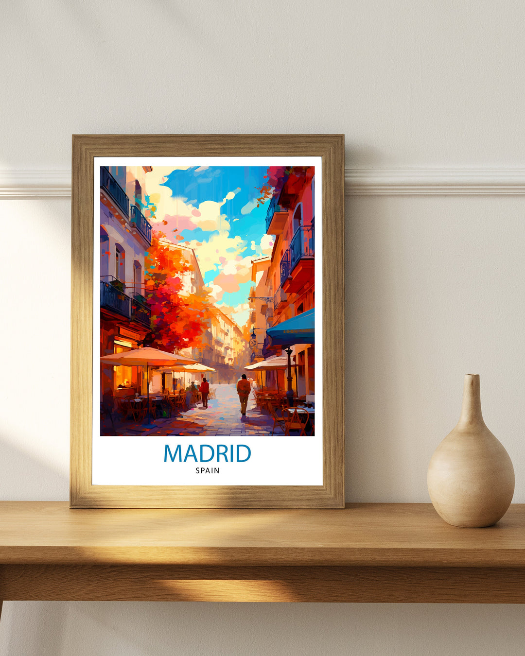 Madrid Spain Travel Print Madrid Wall Decor Madrid Poster Spain Travel Prints Madrid Art Print Madrid Illustration Madrid Wall Art Spain