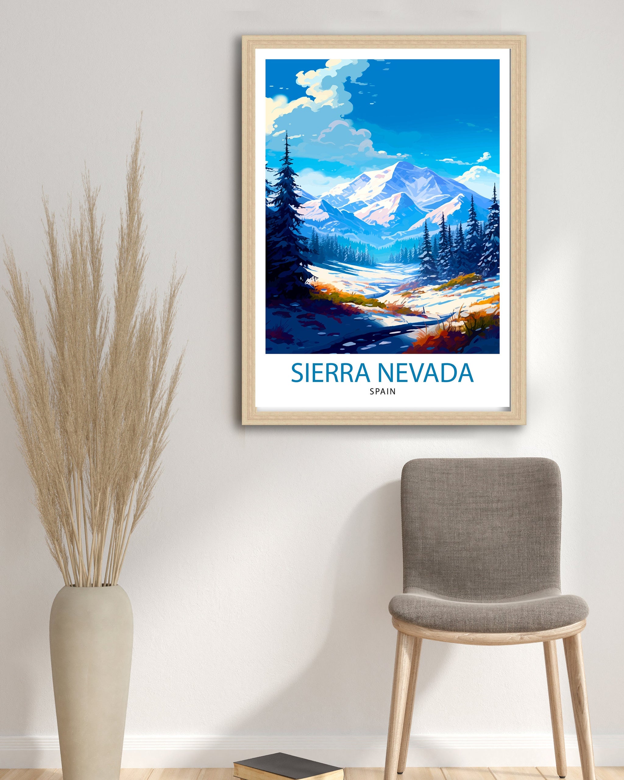 Sierra Nevada Travel Print Sierra Nevada Wall Decor Sierra Nevada Poster Travel Prints Sierra Nevada Art Print Sierra Nevada Illustration