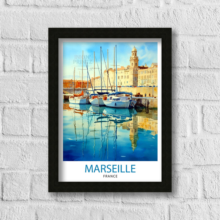 Marseille France Travel Poster Marseille