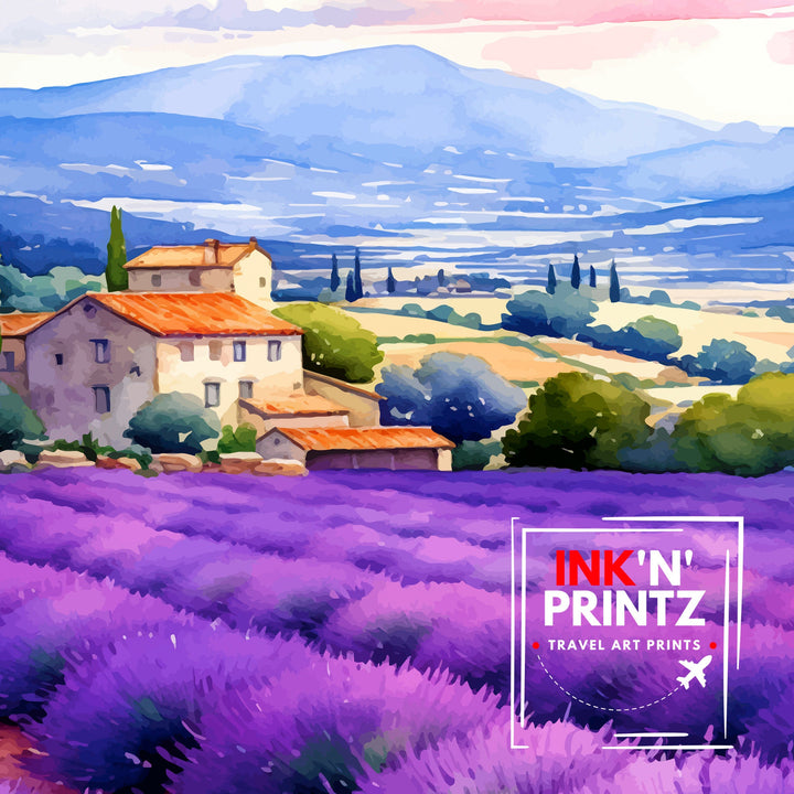 Provence France Travel Poster Provence