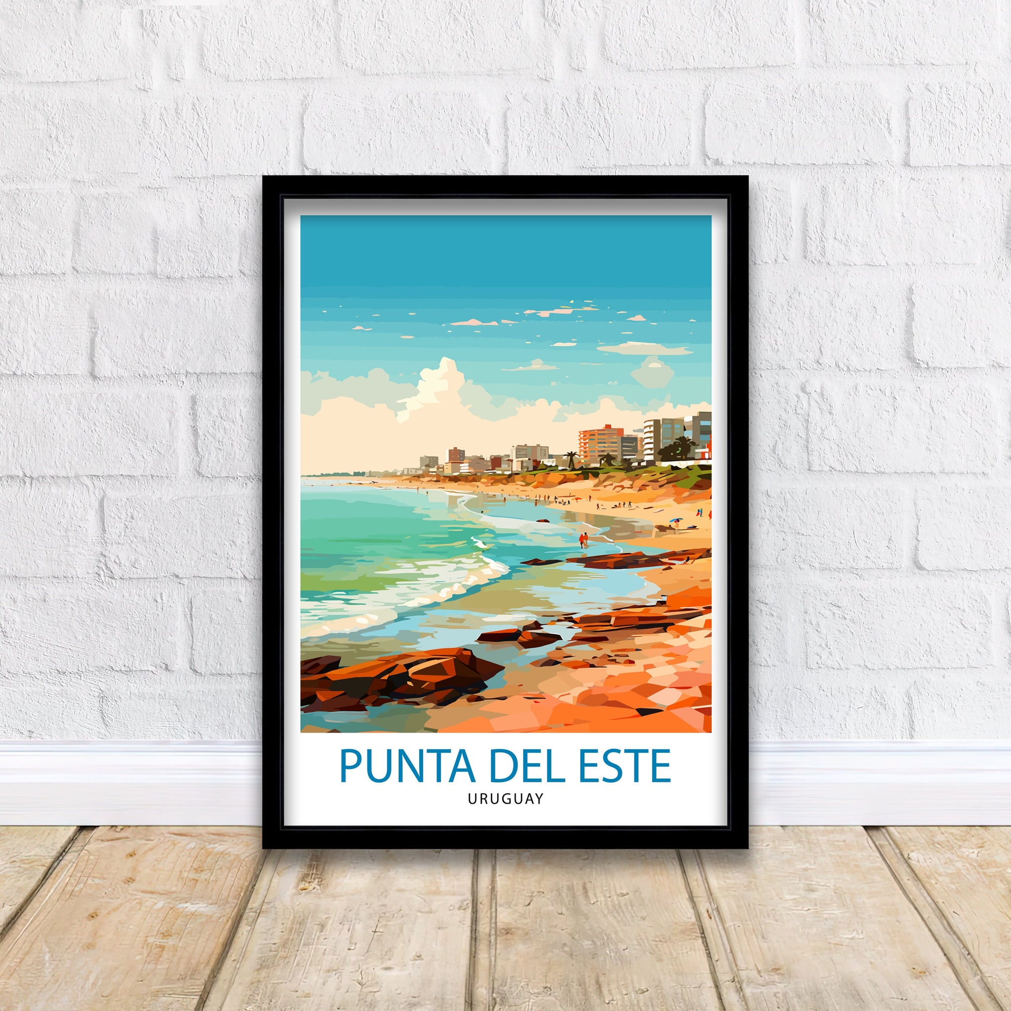 Punta del Este Travel Print Punta del Este Wall Decor Punta del Este Poster Uruguay Travel Prints Punta del Este Art Print Punta del Este