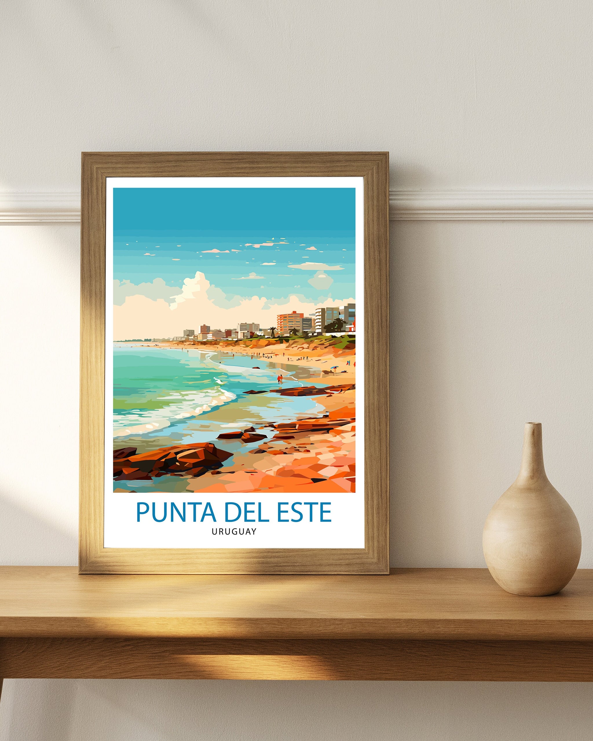 Punta del Este Travel Print Punta del Este Wall Decor Punta del Este Poster Uruguay Travel Prints Punta del Este Art Print Punta del Este