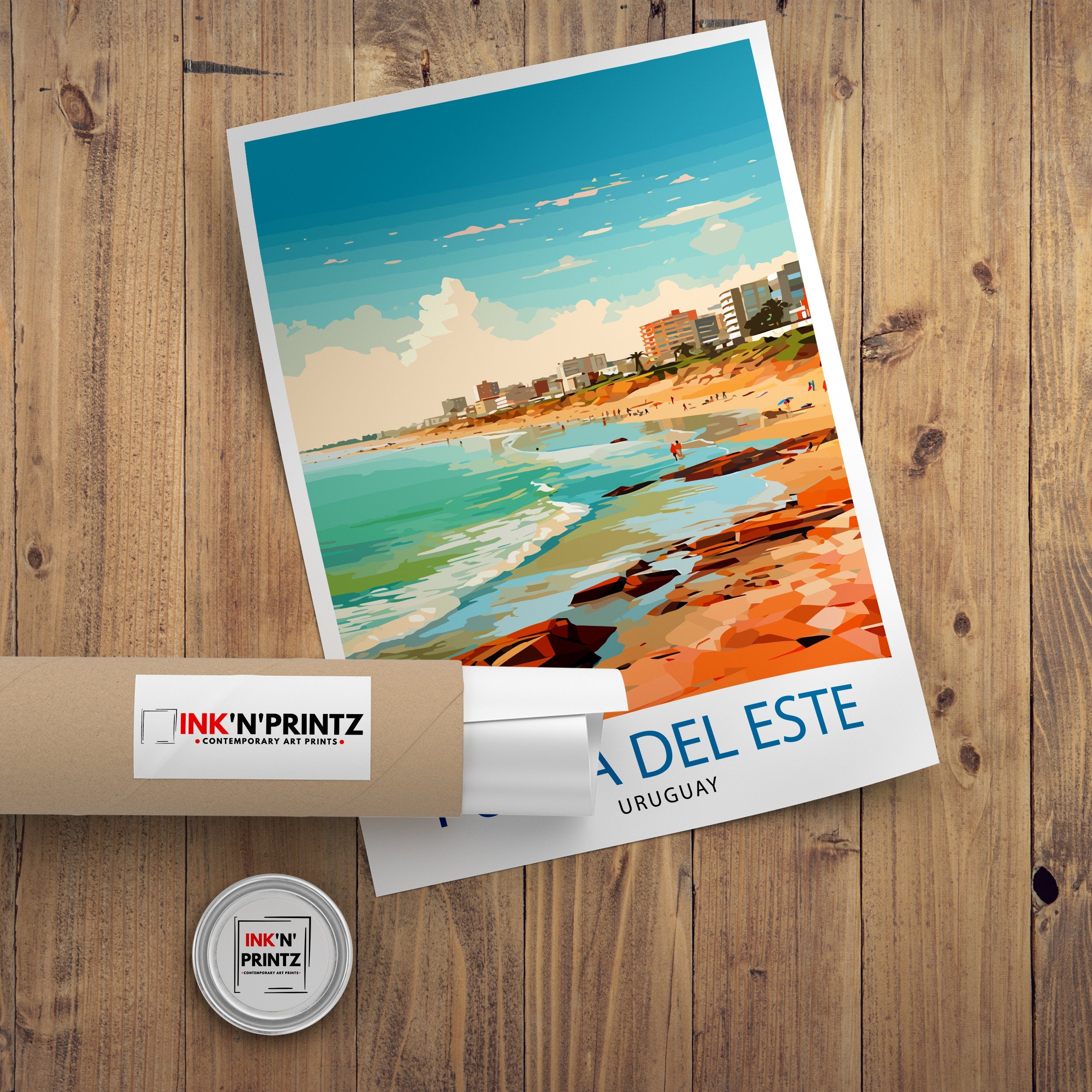 Punta del Este Travel Print Punta del Este Wall Decor Punta del Este Poster Uruguay Travel Prints Punta del Este Art Print Punta del Este